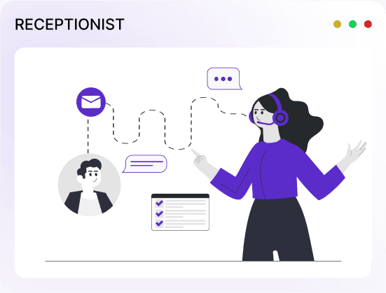 AI Receptionist illustration